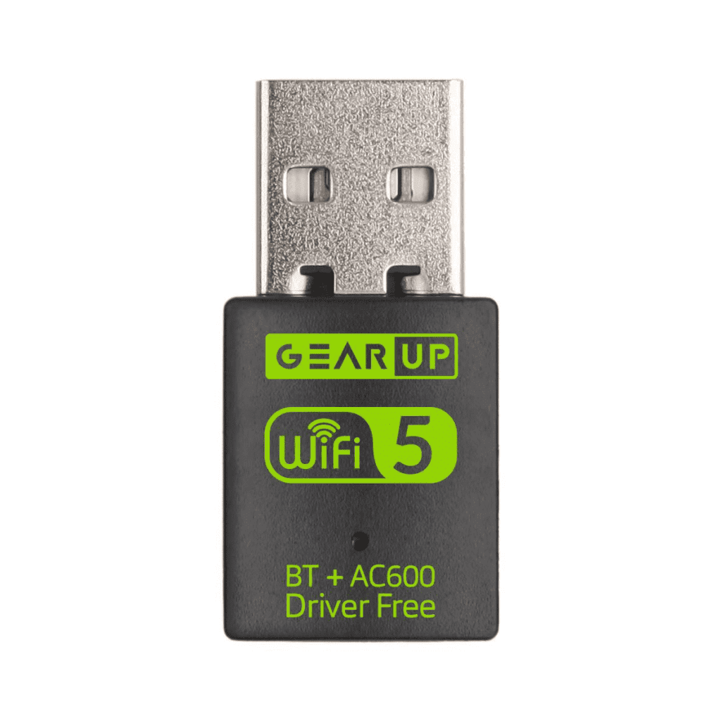 GearUP 600Mbps Dual Band WiFi + Bluetooth Adapter